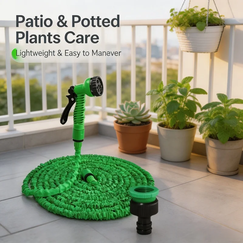 2026 Expandable Magic Hose, High-Pressure Car Wash, 7Water Spraying Functions, Water Gun, Home Garden Watering Hose Garden Hose