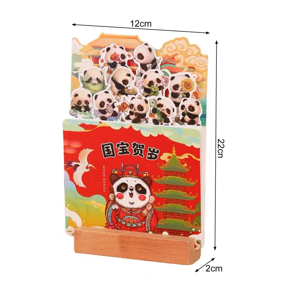 ปฏิทินตั้งโต๊ะ2024พร้อมฐานไม้การ์ดธีมการ์ตูน12เดือนม.ค. ถึงธ.ค. 2024บ้านปฏิทินตั้งโต๊ะรายเดือน