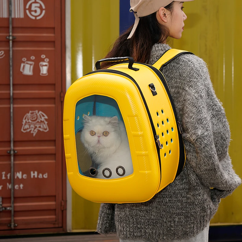 Portable Space Pet Cabin Dog  Backpack Outdoors Travel Bag Cute  Bookbag Pet Supplies Dog Carriers Universal Pet Bag