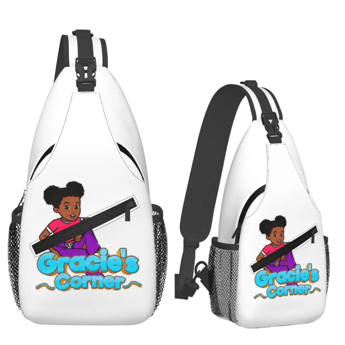 

Gracies Family Corner, милая нагрудная сумка Phonic's Song, мужской рюкзак через плечо на слинге, нагрудная сумка, дорожный походный рюкзак, сумка на плечо