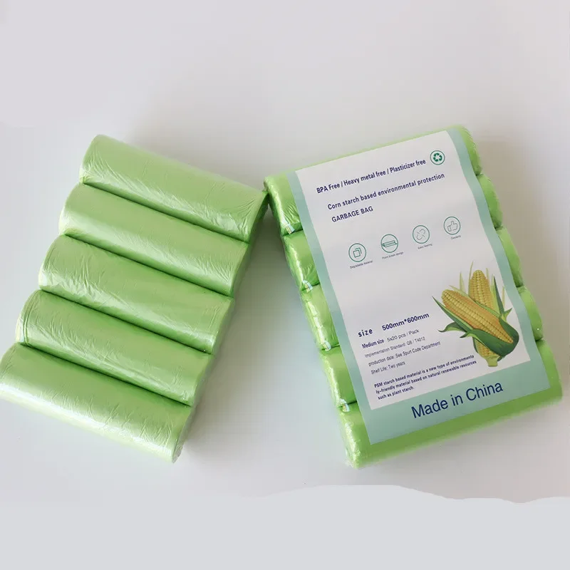 

100pcs Biodegradable garbage bags classified disposable cleaning kitchen Starch Degradable Trash Bags environmental