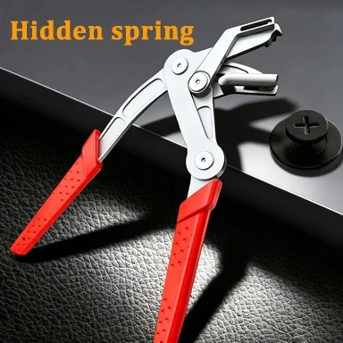 Car Interior Door Panel Chassis Trunk Repair Tool Car Clip Removal Pliers Plastic Rubber Round Nail Fastener Remover Tool