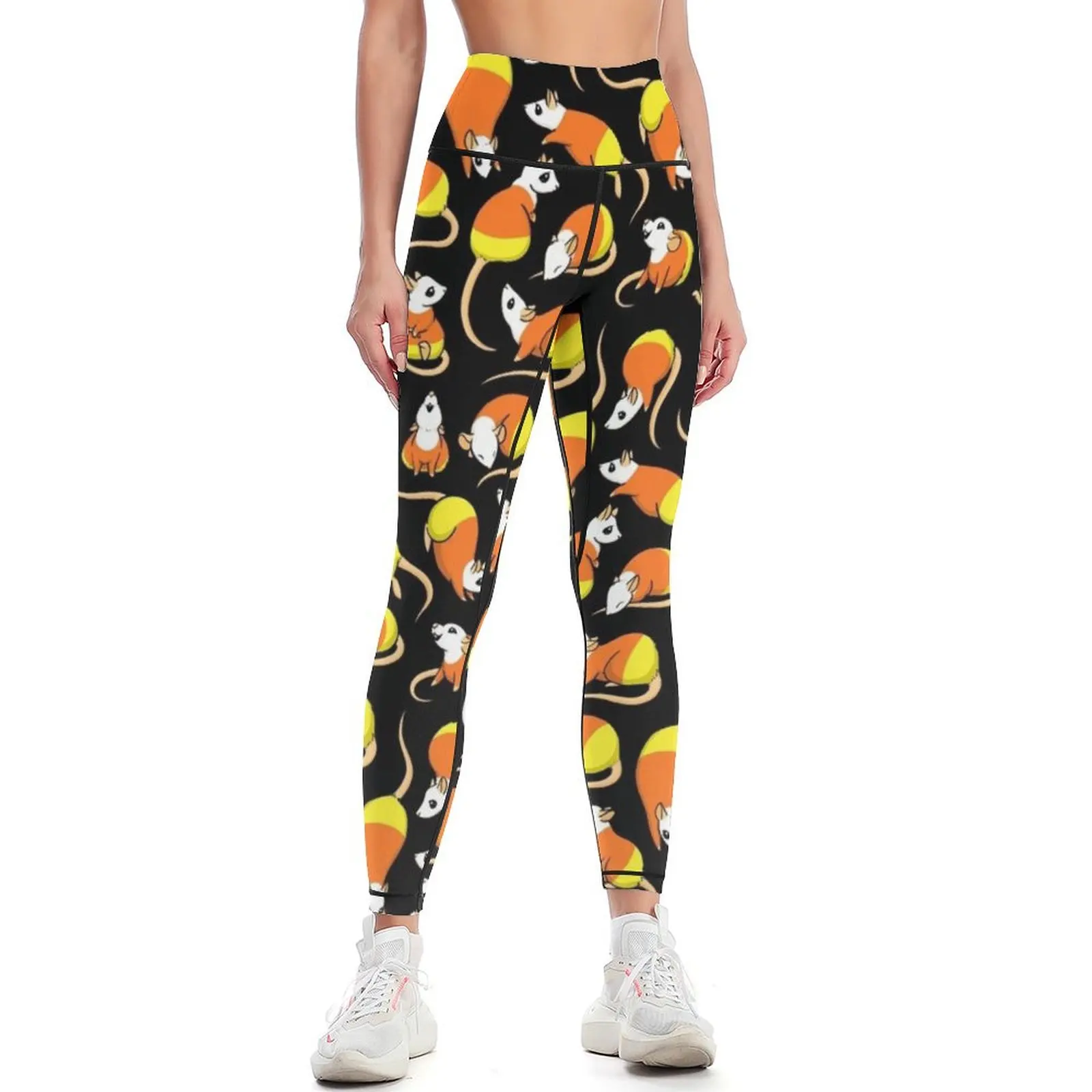 

Candy Corn Rats Leggings exercise clothing for sporty woman gym Womens Leggings