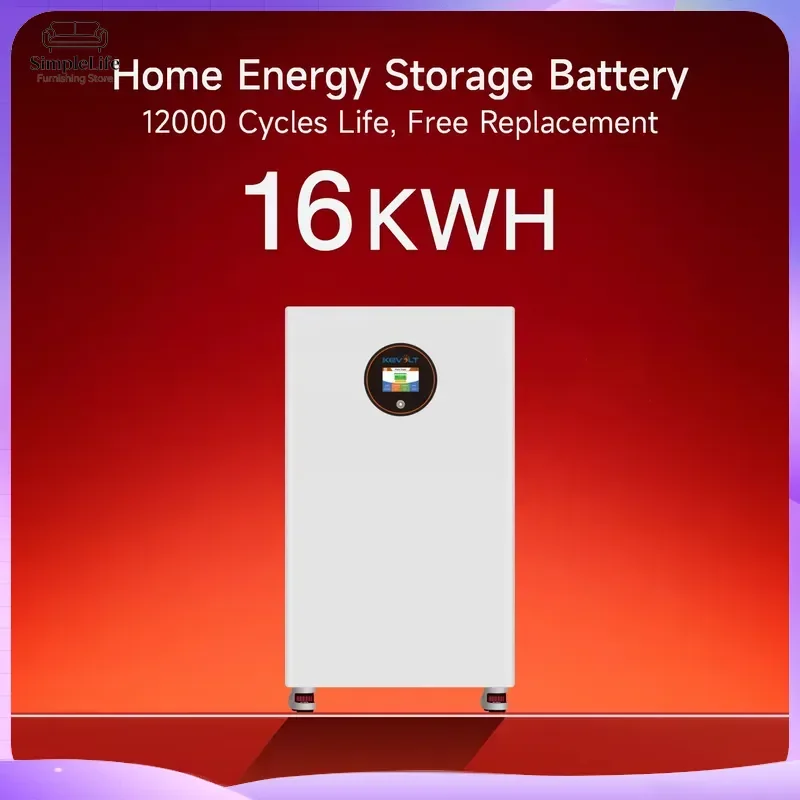 15kWh 16kWh 20kWh LiFePO4 Battery Pack Household Energy Storage Solar System Inverter Lithium Ion Battery for Home Power Wall