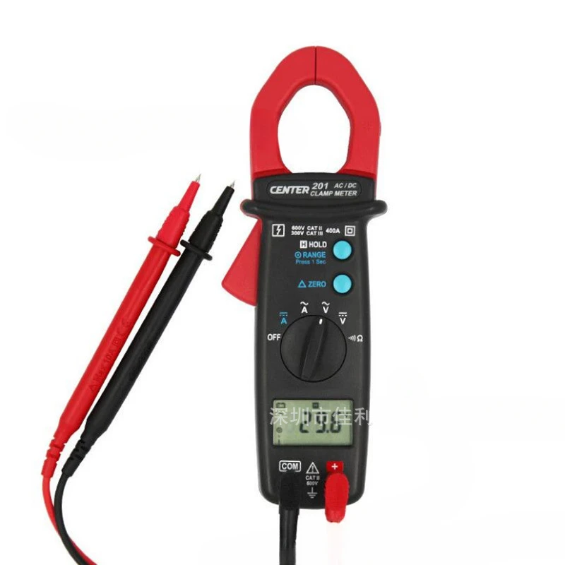 

CENTER-202/CENTER202 Auto Ranging AC/DC True RMS Current Clamp Meter Resolution 0.01A, 0.1V