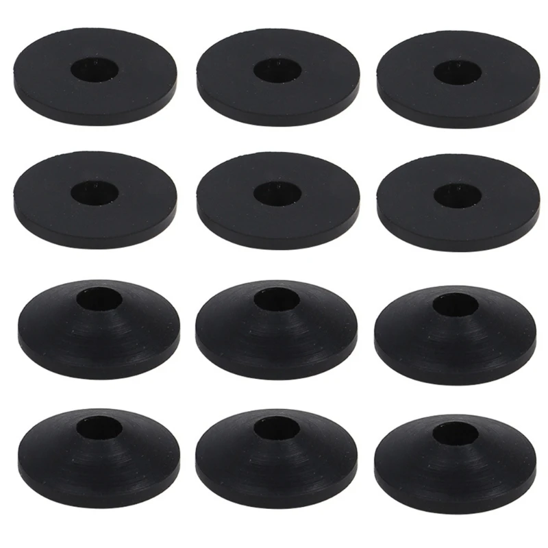 12Pcs Rubber Sealing Conical Washers Beveled Washers Conical Rubber Washers Dropsale