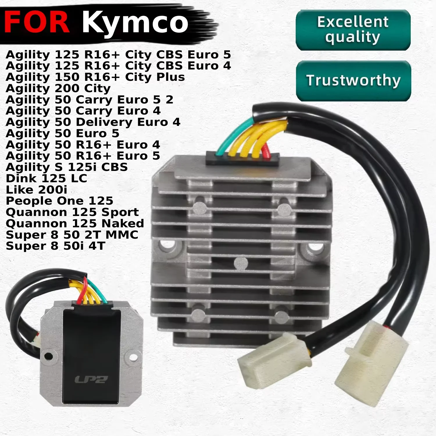 

Motorcycles Voltage Regulator Rectifier For Kymco Super 8 50 2T MMC / 50i 4T, Quannon 125 Naked / Sport, People One, Like 200i