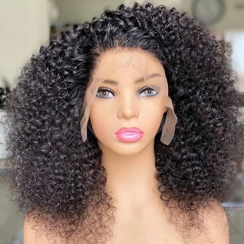 Deep Curly Human Hair Lace Wigs 13x4 Lace Wigs Brazilian Deep Wave Frontal Wig 4x4 Lace Closure Wig 180% Remy Hair Jarin Hair