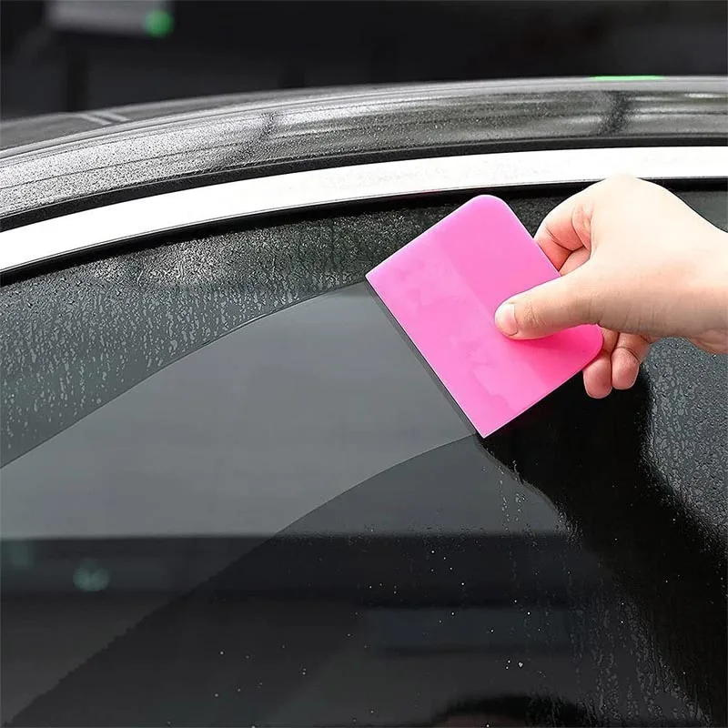 Car Scraper Soft Rubber Squeegee Tint Tool Glass Water Car Film Accessories Card Window Squeegee Sticker Wiper Styling