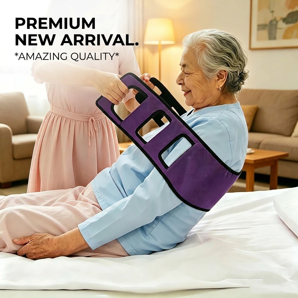 Patient Transfer Belt for Elderly Lifting Sling Bedridden Turning Assist Gait Belt Nursing Shift Aid