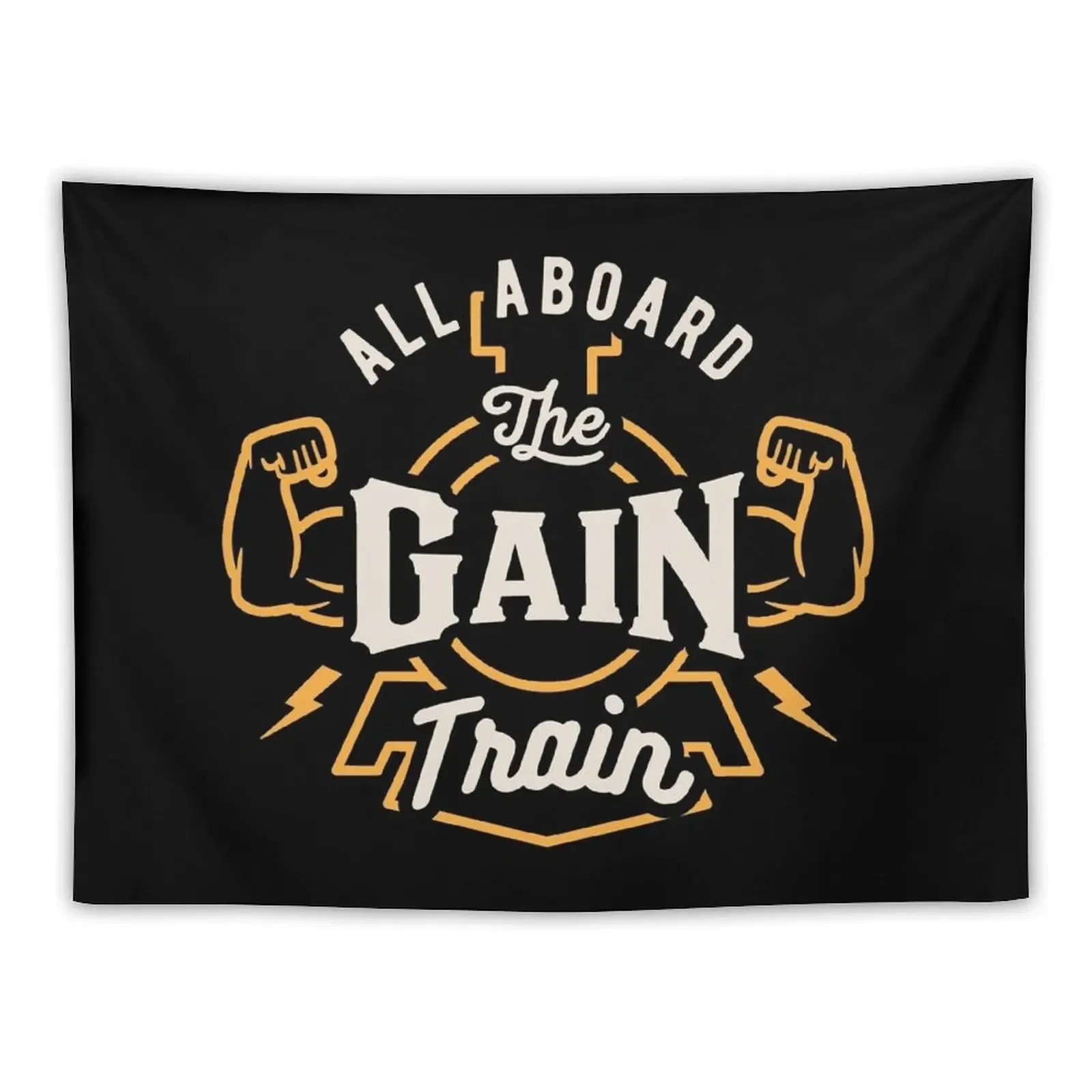 All Aboard The Gain Train Tapestry Room Aesthetic Bed Room Decoration Decorative Wall Mural Tapestry