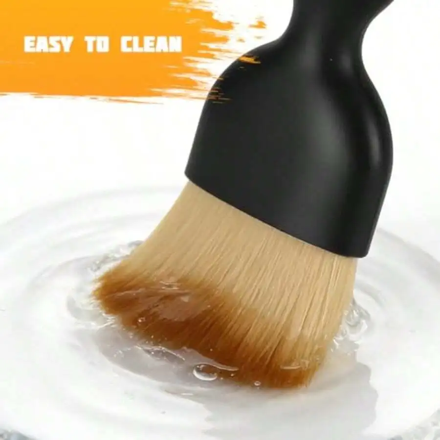 Car Detailing Brush Kit With Soft Bristles, Air Vent & Wire Brushes For Interior Cleaning
