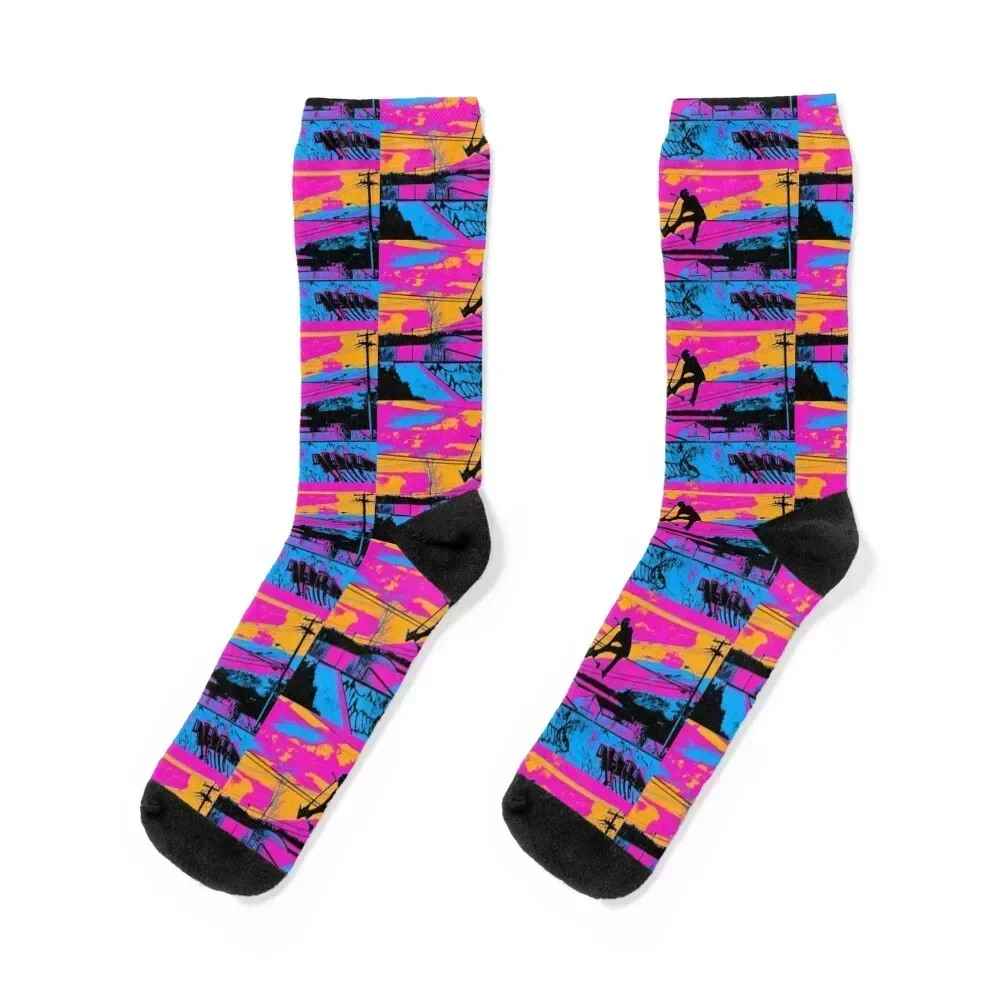 Let's Fly! - Stunt Scooter Socks designer fashionable compression floral Socks Male Women's