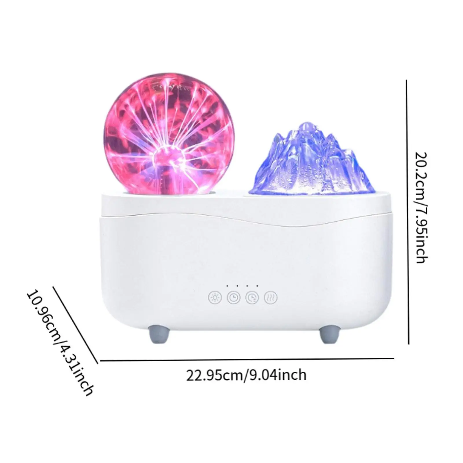 เครื่องกระจายน้ํามันหอมระเหย Waterless ระบบปิดอัตโนมัติมัลติฟังก์ชั่น 260 มล. เครื่องทําความชื้นไฟจําลองสําหรับห้องนอนสํานักงานการอ่านสปา