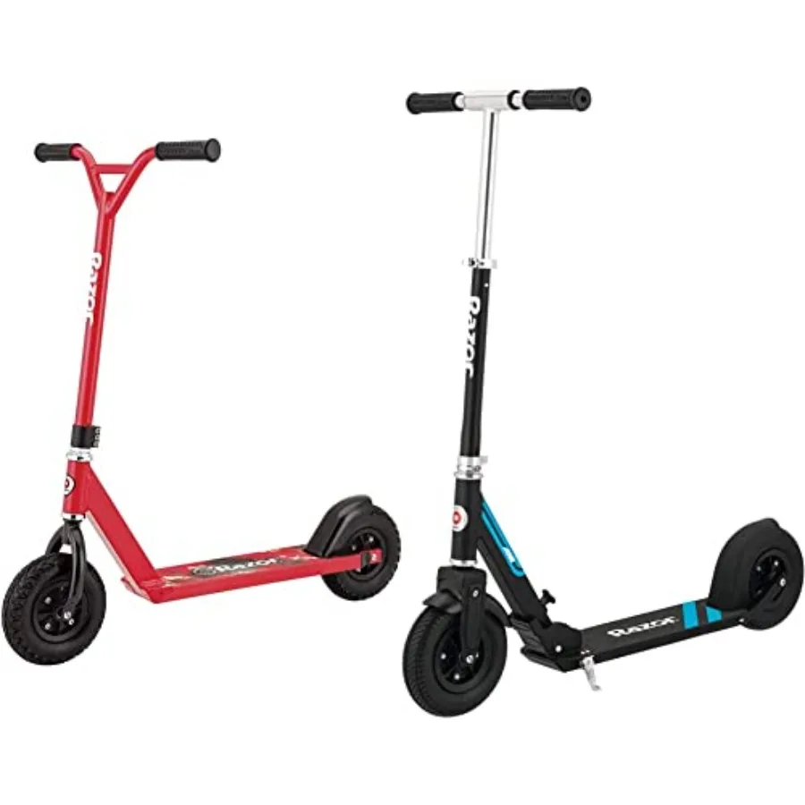 

Самокат Pro RDS Dirt для детей от 10 лет: рама из авиационного алюминия, пневматические шины, удлиненная дека, 8 пневматических резиновых колес