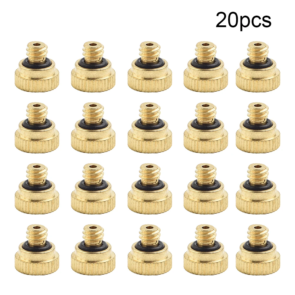 

Watering Equipment Nozzle 0.016\\\" 10/24 20-70 Kg/c㎡ 20Pcs 50Pcs Brass For Cooling System Misting Nozzles Sprinkle