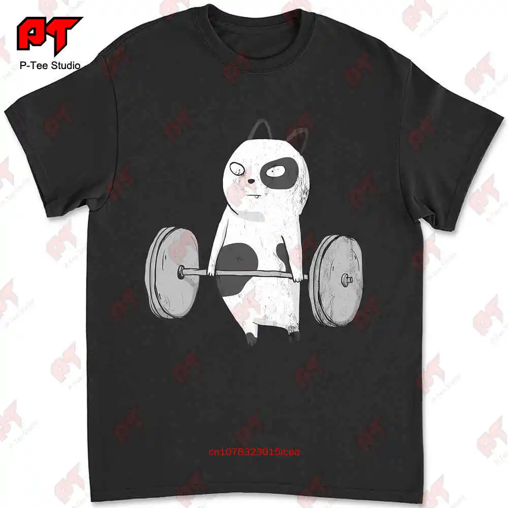 Cat Deadlift Powerlifting T Shirt MBU2