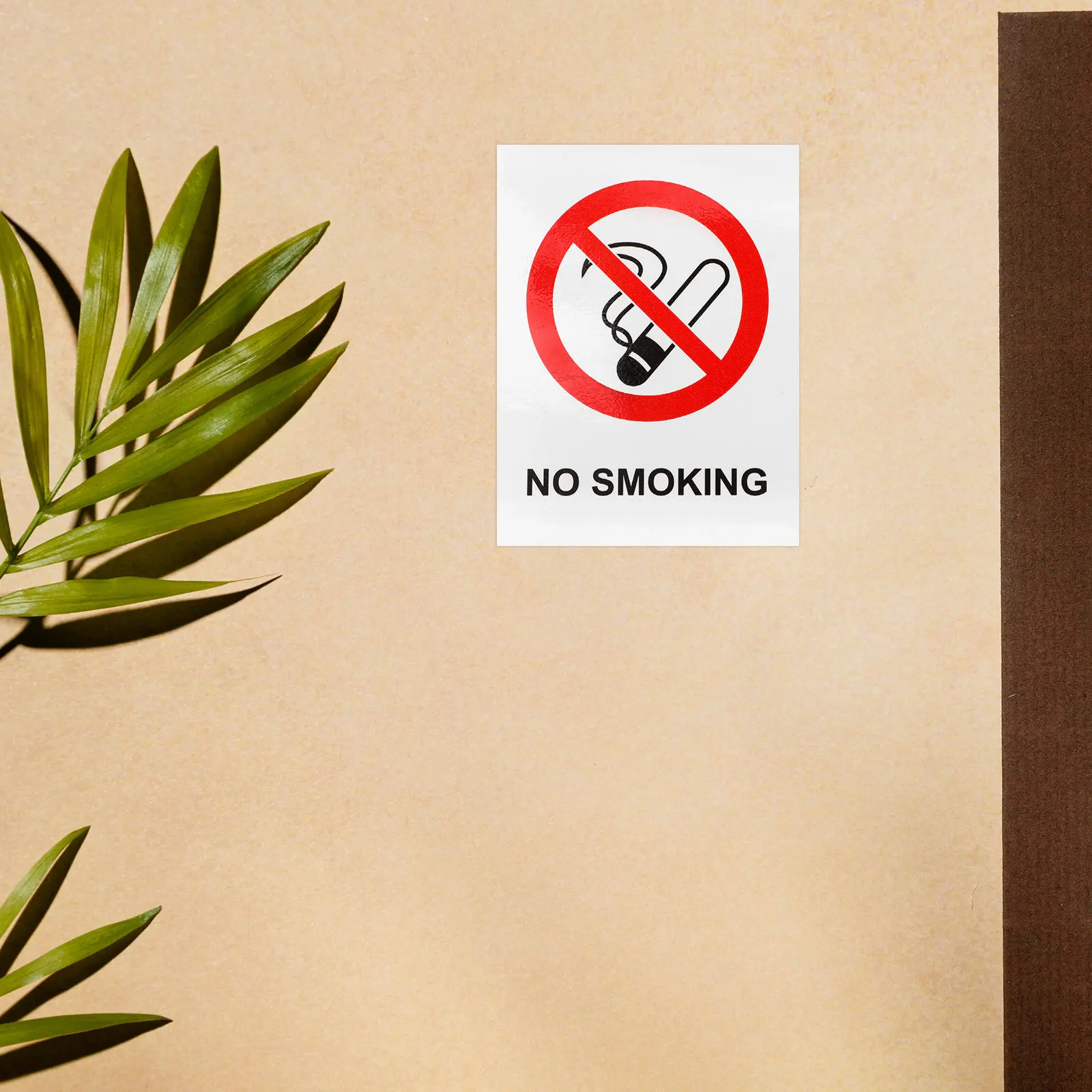 

6Pcs No Smoking Sticker Heavy Duty PVC Removable Adhesive Label for Cars Doors Walls Offices Hospitals No Smoking Wall Sign