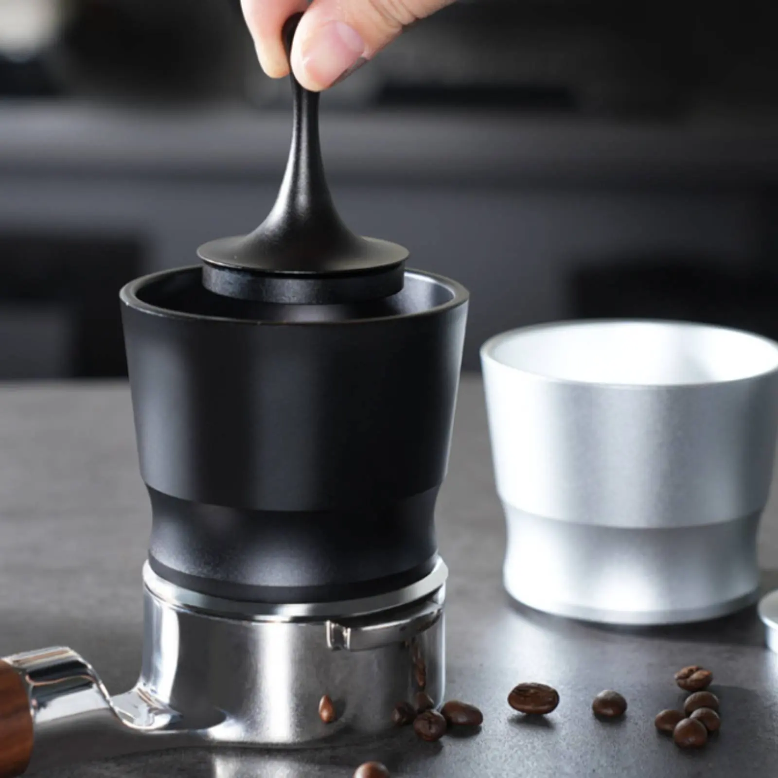 58mm Dosing Cup Easy to Clean Espresso Dosing Cup Sturdy Metal Rust-Resistant for Cafe