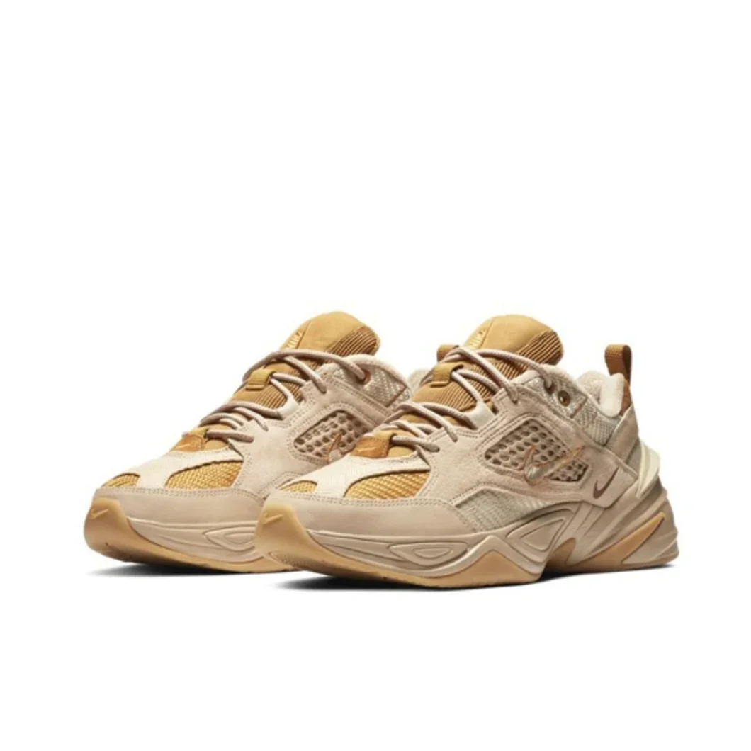 Nike New M2K Tekno Low Men's Sneakers Classic Retro Casual clunky shoes Lightweight cushioned comfort Sneakers Flesh&Brown