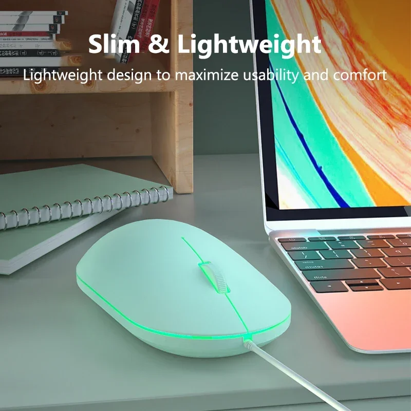 Verdrahtete Maus Tragbare Magic Slient Ergonomische Mäuse RGB Hintergrundbeleuchtung Gamer Maus Für PC Computer Laptop Notebook Gaming Mause