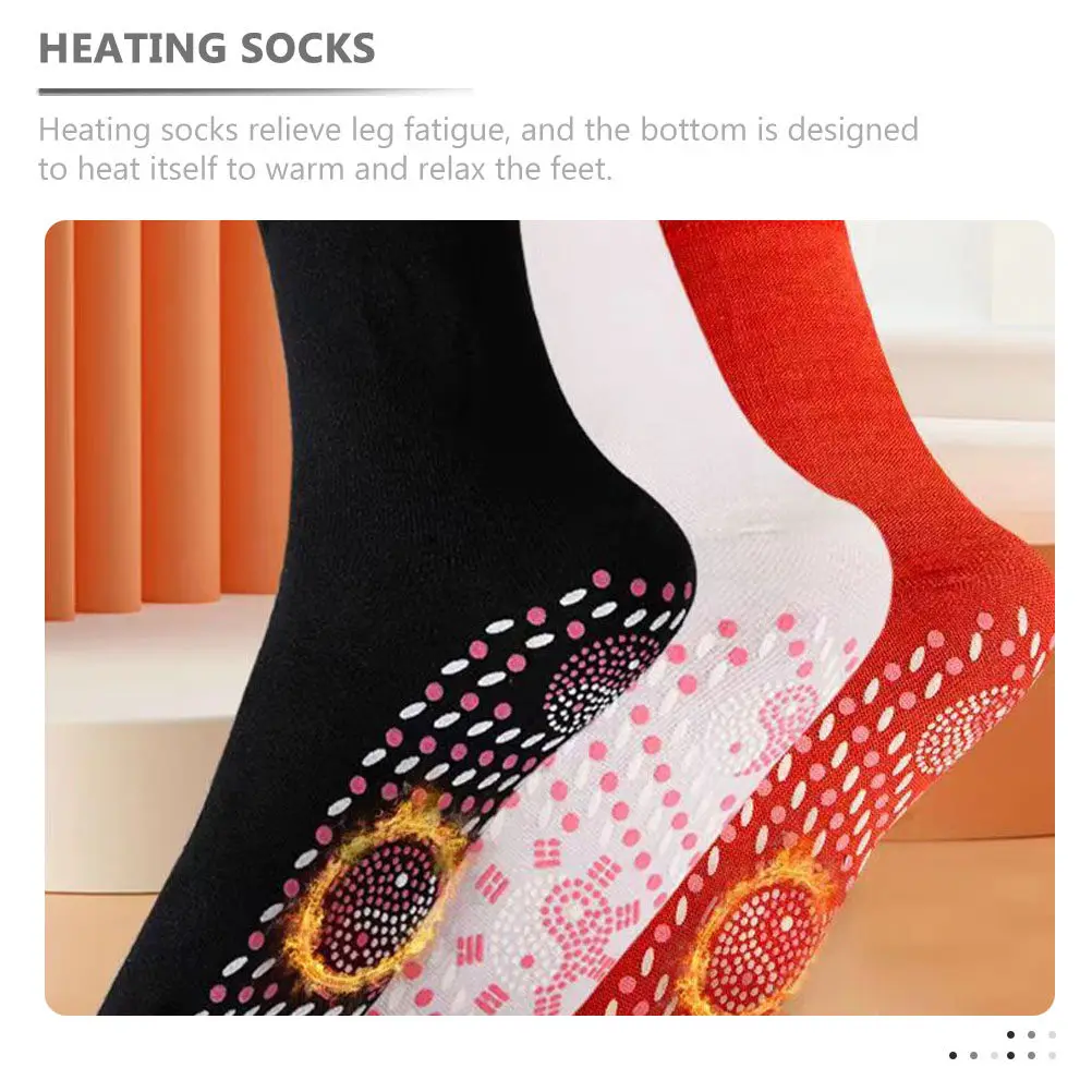 

6Pairs Self-Heating Winter Socks for Men Women Thick Warm Thermal Skiing Climbing Cycling Hiking Snow Shoveling Daily Use Heated