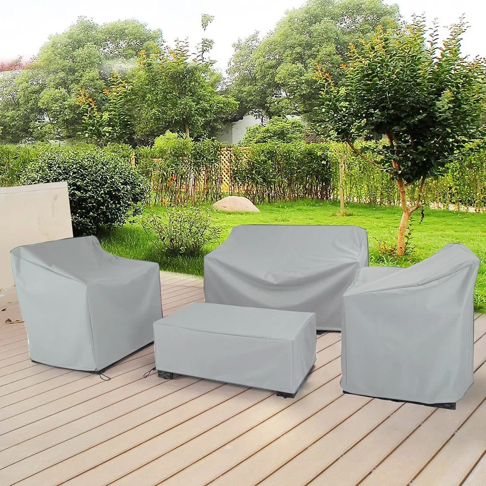 Outdoor Patio Furniture Covers Waterproof, 2 Colors, Rain and Snow Chair Cover for Sofa Table Chair, Dust Proof Cover