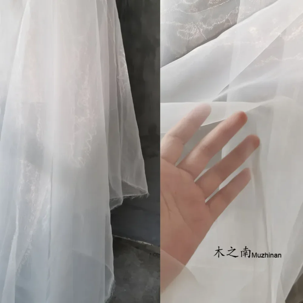 

Матовая зашифрованная ткань из органзы, весна-лето, мягкое свадебное платье, головной убор, сделай сам, дизайнерский швейный материал, оптовая продажа, ткань на метр