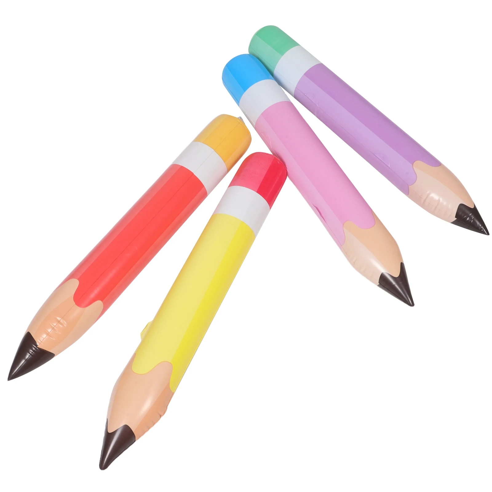

4 Pcs Inflatable Simulated Pencil Blow up Back to School Decor Supplies for s Classroom Welcome Balloons Hanging Kit