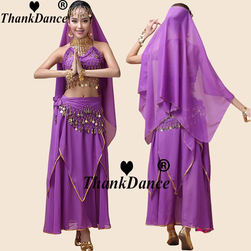 Women's Bollywood Dance Costume Indian Belly Dance Outfit Stage Performance Women Oriental Sari Indian Arabic Dance Costumes