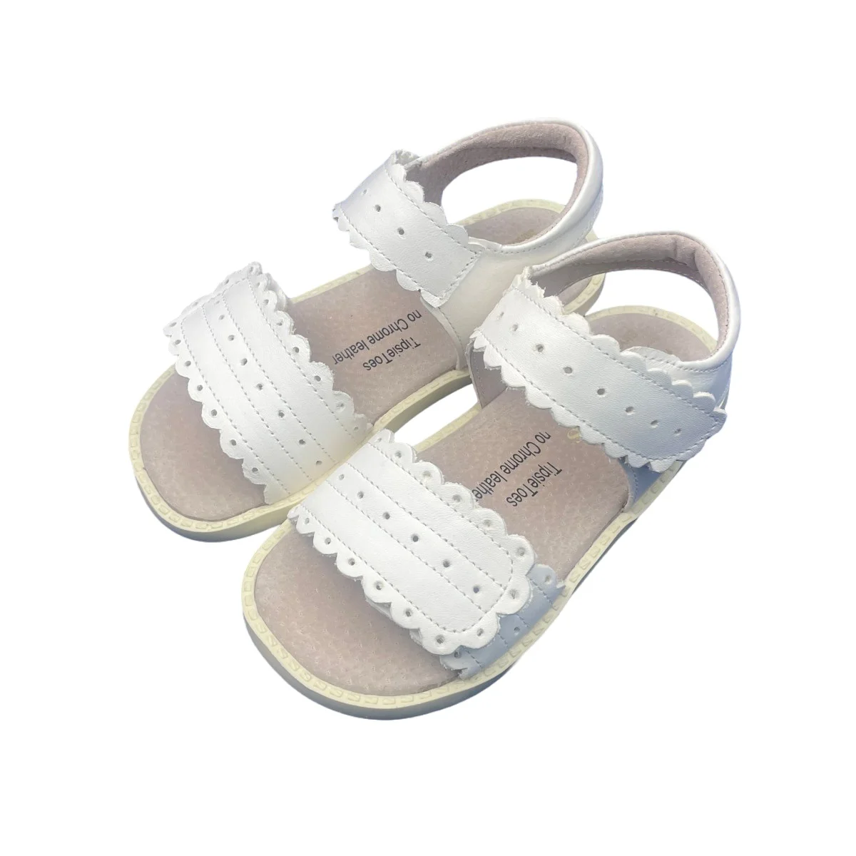 Tipsietoes Posey Children  Girls Barefoot  Sandals Low Heel Real Leather Enfants Fille Party Dress Shoes Toddler Kids