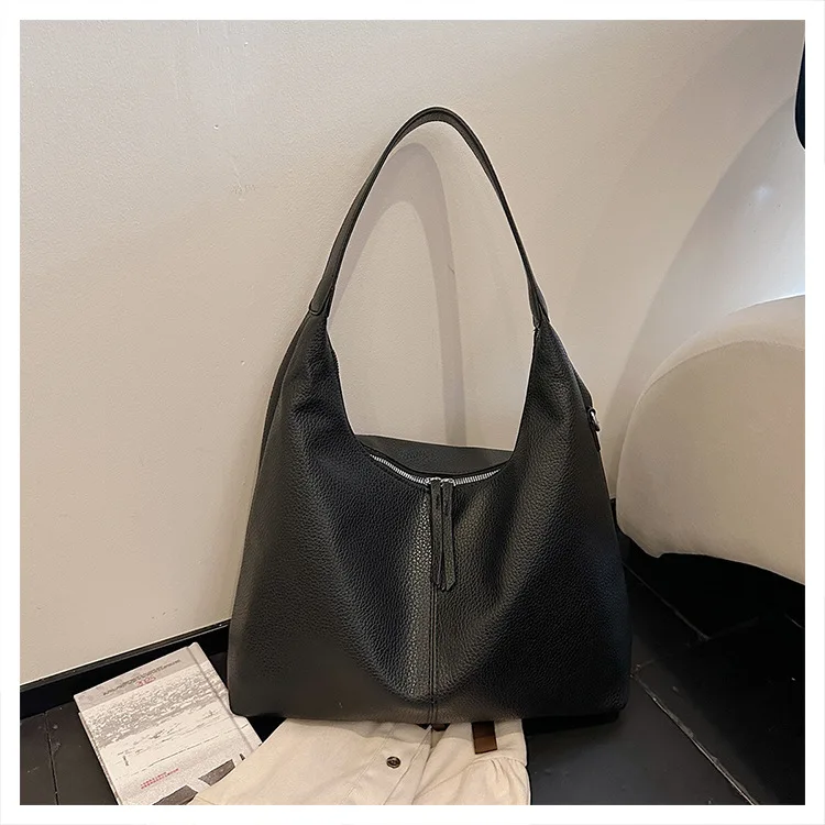 

2025 Autumn Vintage Tote Bag for Women, Genuine Leather Multi-way Shoulder Crossbody Purse, Large Capacity Work Bag for Commute