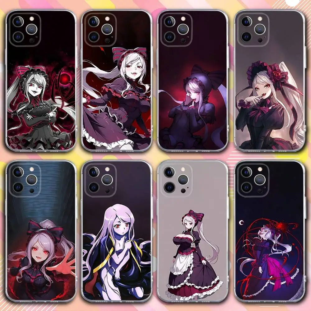 

Anime S-Shalltear Phone Case For iPhone 17,16,15,14,13,12,11 Pro,Max,Plus,X,XS,XR,SE4,E Mini Transparent Soft Cover
