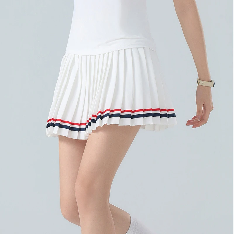 Women's Pleated Tennis Skirt Quick Dry Anti Chafing with Inner Pocket Golf Running Workout Casual Skirt