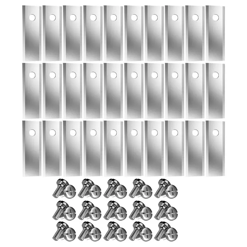 

ABGH-30Pcs Replacement Blades With Screws For Stiga A&G Series Smart Lawn Mower Blades Replacement Robotic Lawnmower Blades
