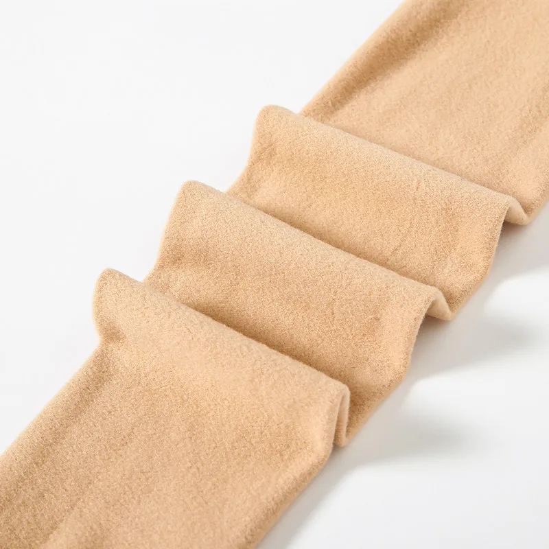 DOIAESKV 150 كجم الجوارب النسائية حجم كبير 120D الخريف الشتاء الدافئ الصوف جوارب طويلة عالية الخصر الإناث بسط سليم الجوارب السميكة