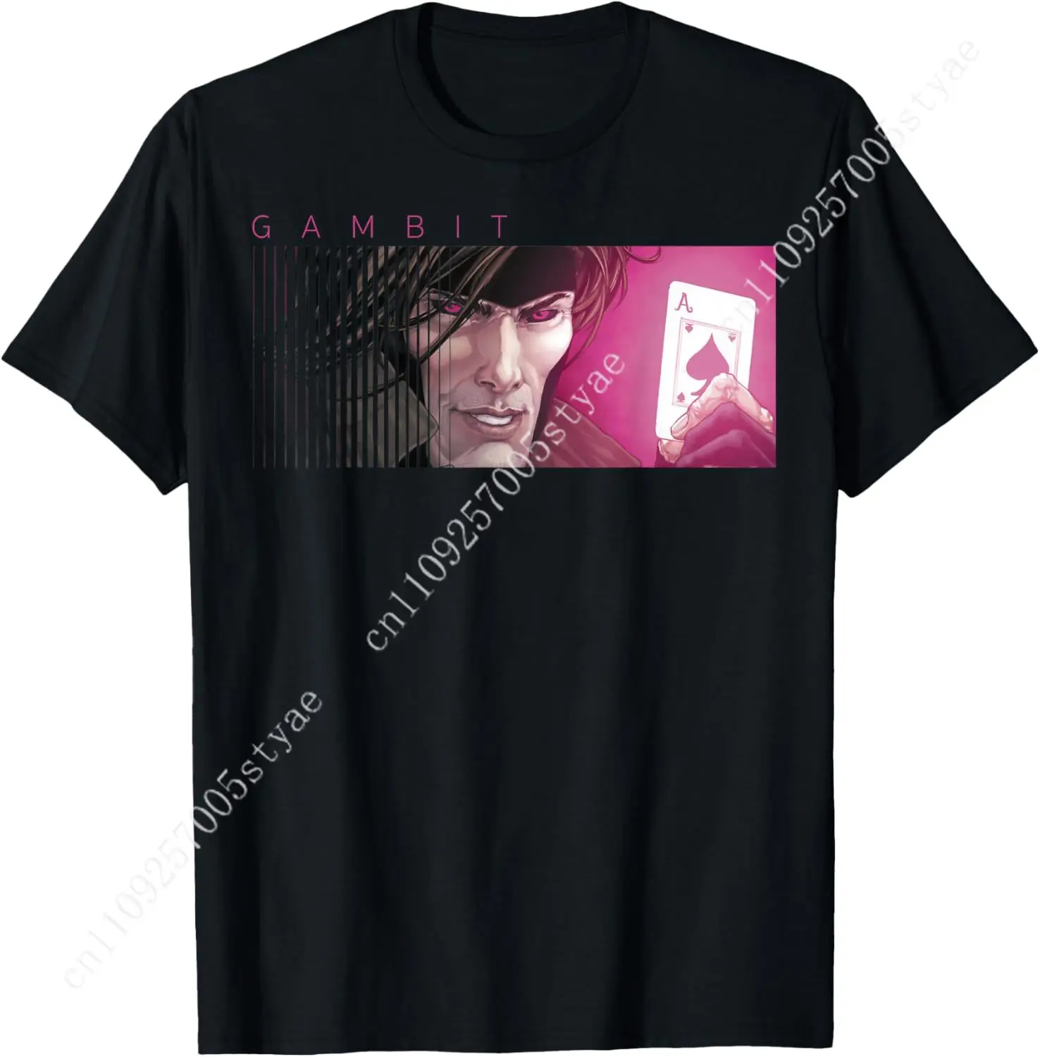 

Marvel X-Men Gambit Ace of Spades Graphic T-Shirt T-Shirt