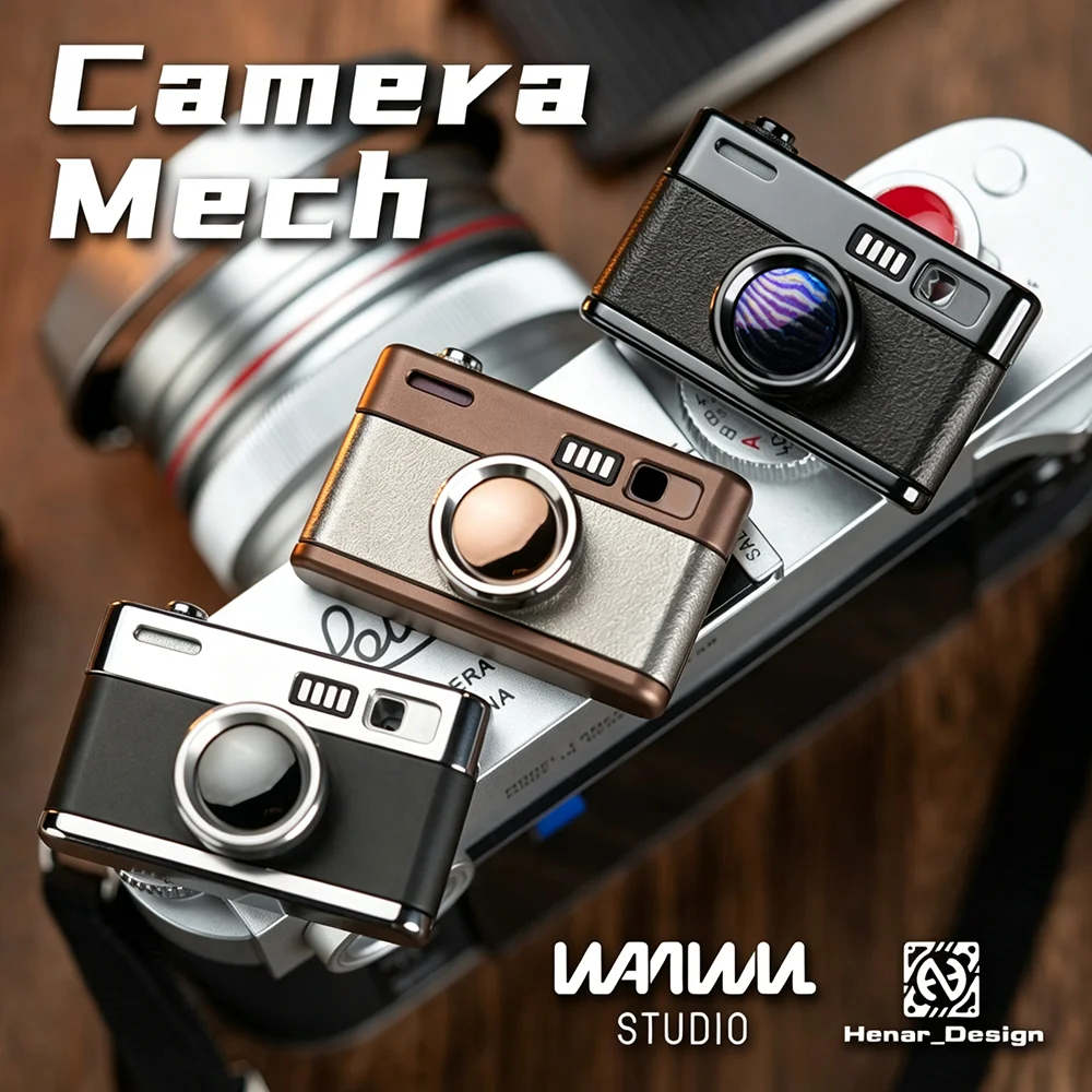WANWU EDC Camera-Mech Fidget Slider Button Press Fidget Toys For Adults EDC Pocket Toy Stress Relief Toy