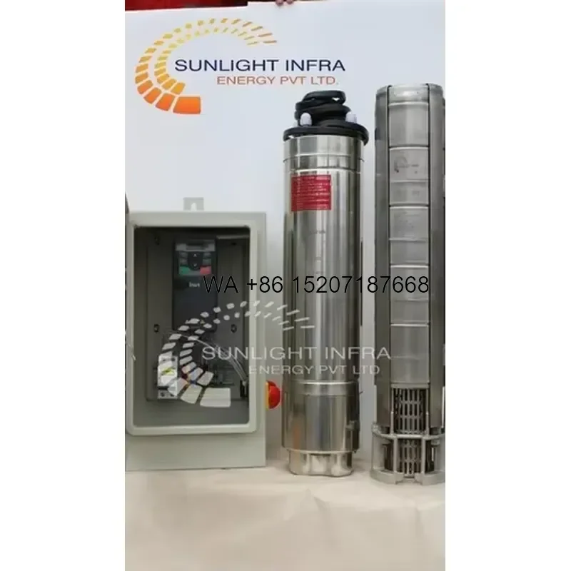 Wmwmnu for SUNLIGHT INFRA ENERGY PRIVATE LIMITED High Pressure 1HP 160V AC Metal Agriculture Solar Water Pump for Watering