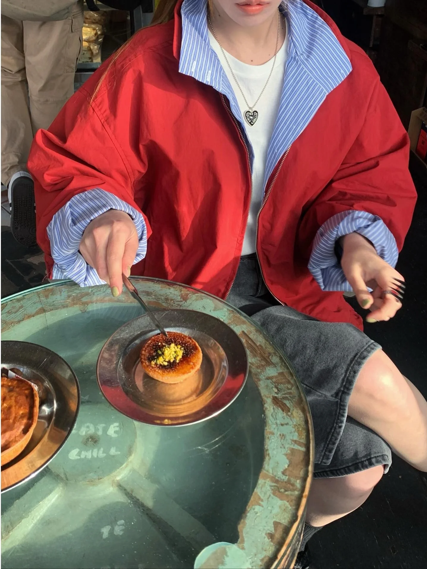 Chaqueta Informal Hoada con Forro a Cuadros Vintage Chic JL, Cuello Alto, Diseño Interior para Mujeres Jóvenes, Ropa de P...