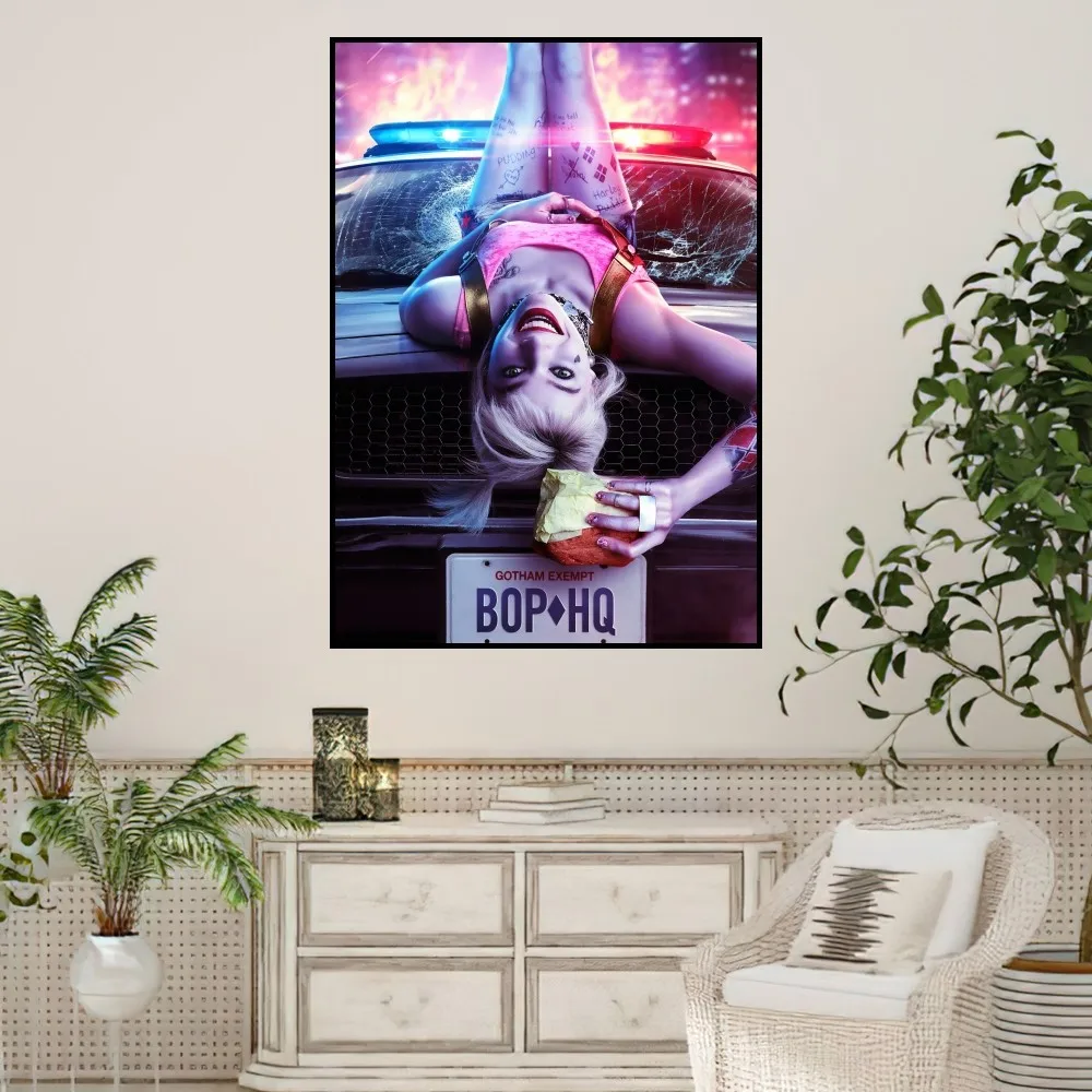 BEAST KINGDOM DC H-Harley Q-Quinn Poster Small Prints Wall Painting Bedroom Living Room Wall Sticker Office