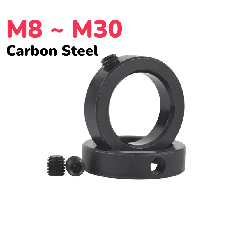 

Black Carbon Steel Fixing Ring Locking Nut Stop Ring Shaft Collar Stop Ring Fixing M8 ~ M30