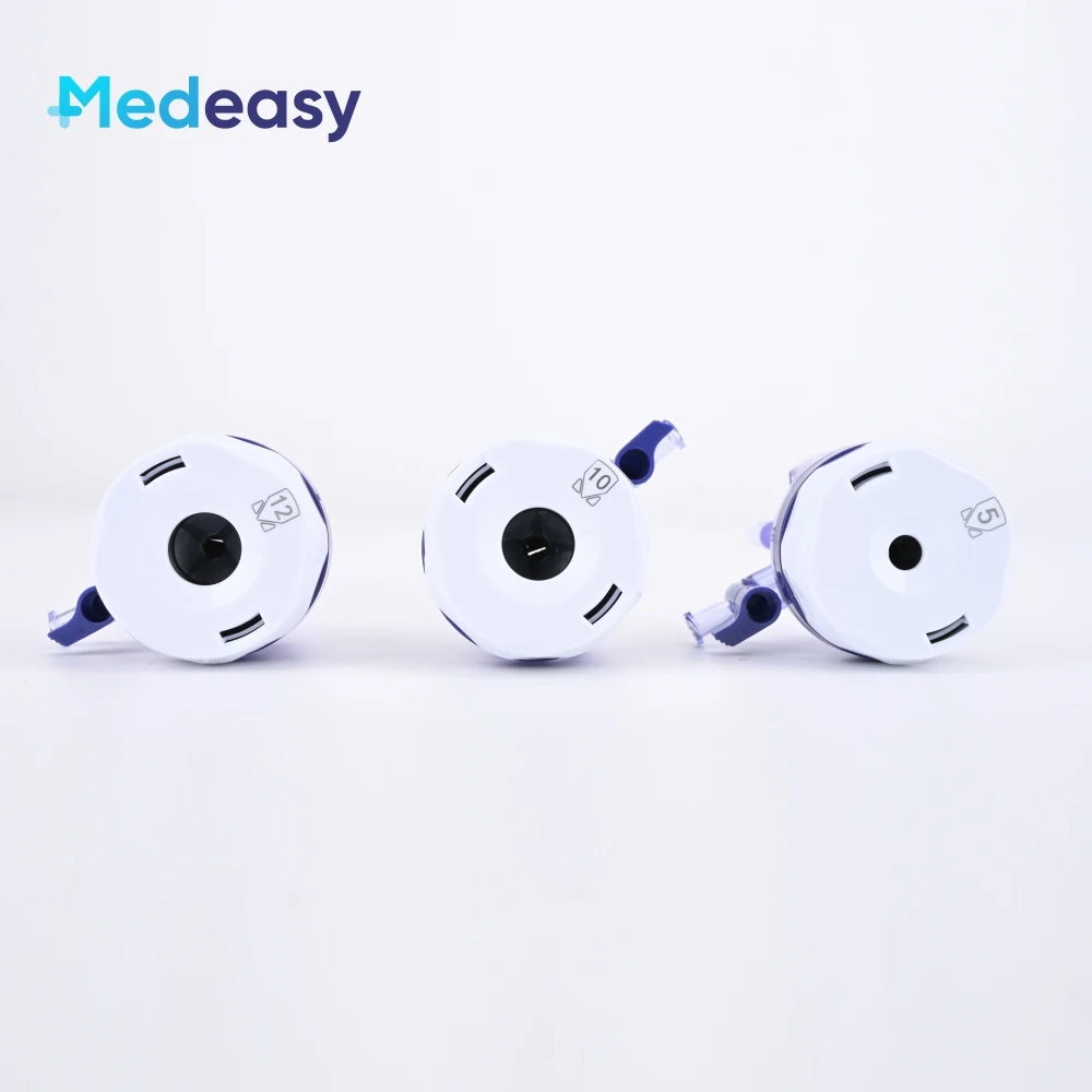 Trocar óptico desechable laparoscópico médico, trocar óptico de laparoscopia 5/10/12 mm