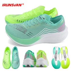 IRUNSVAN Professional Running Shoes Man Nylon Carbon Plate Athletic Training Sport Shoes Outdoor Non-slip Original Sneakers