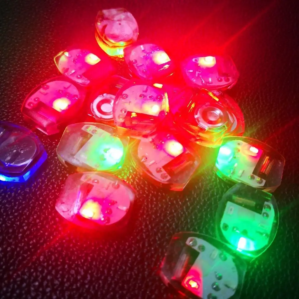 10Pcs Sandal Accessories Plastic LED Shoe Light Miniature Luminous Vibrating Light Glowing Movement Electronics Lamp Woman Men