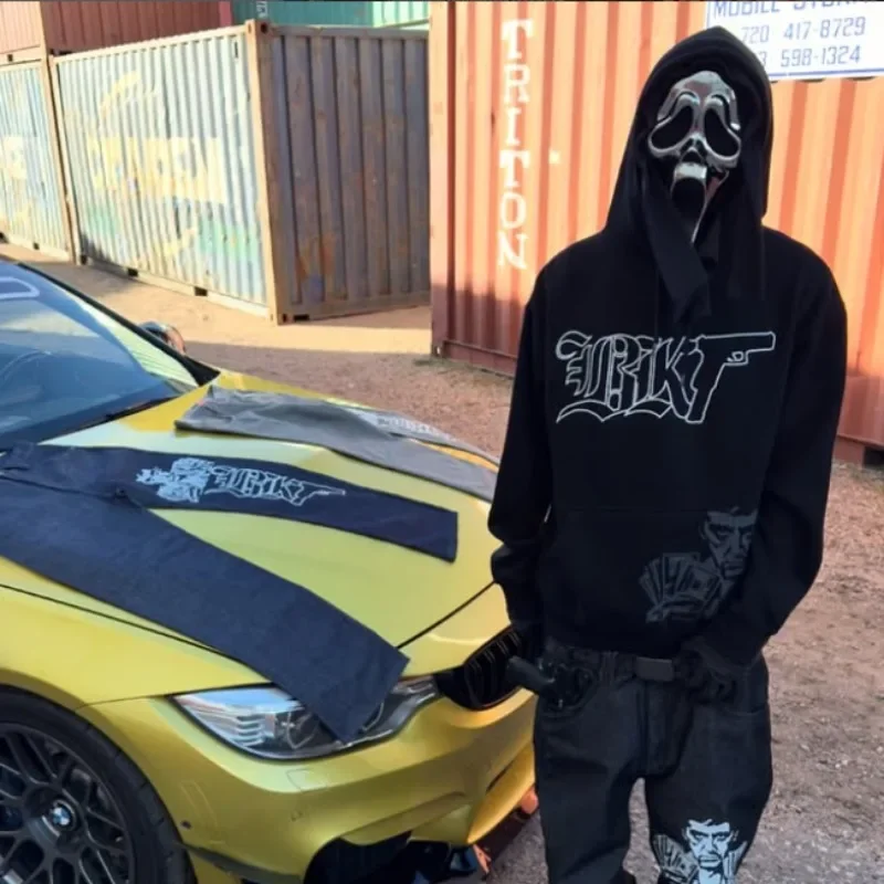 Solid Color Long Sleeved Pullover Hoodie Men Women Ins New Cotton Pattern Printed Sweatshirt Winter Loose Tide Street Hoodie