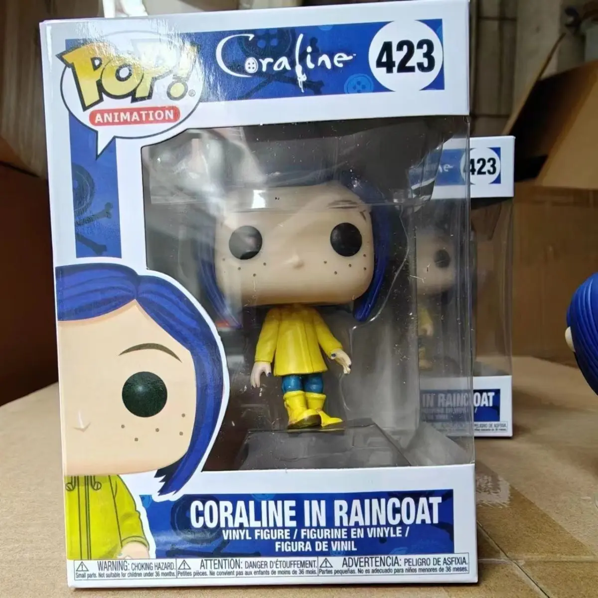 Funko Pop Coraline The Secret Door Anime Figure Caroline Action Figures 423 Caroline Big Head Doll Statue Collect Desk Decor