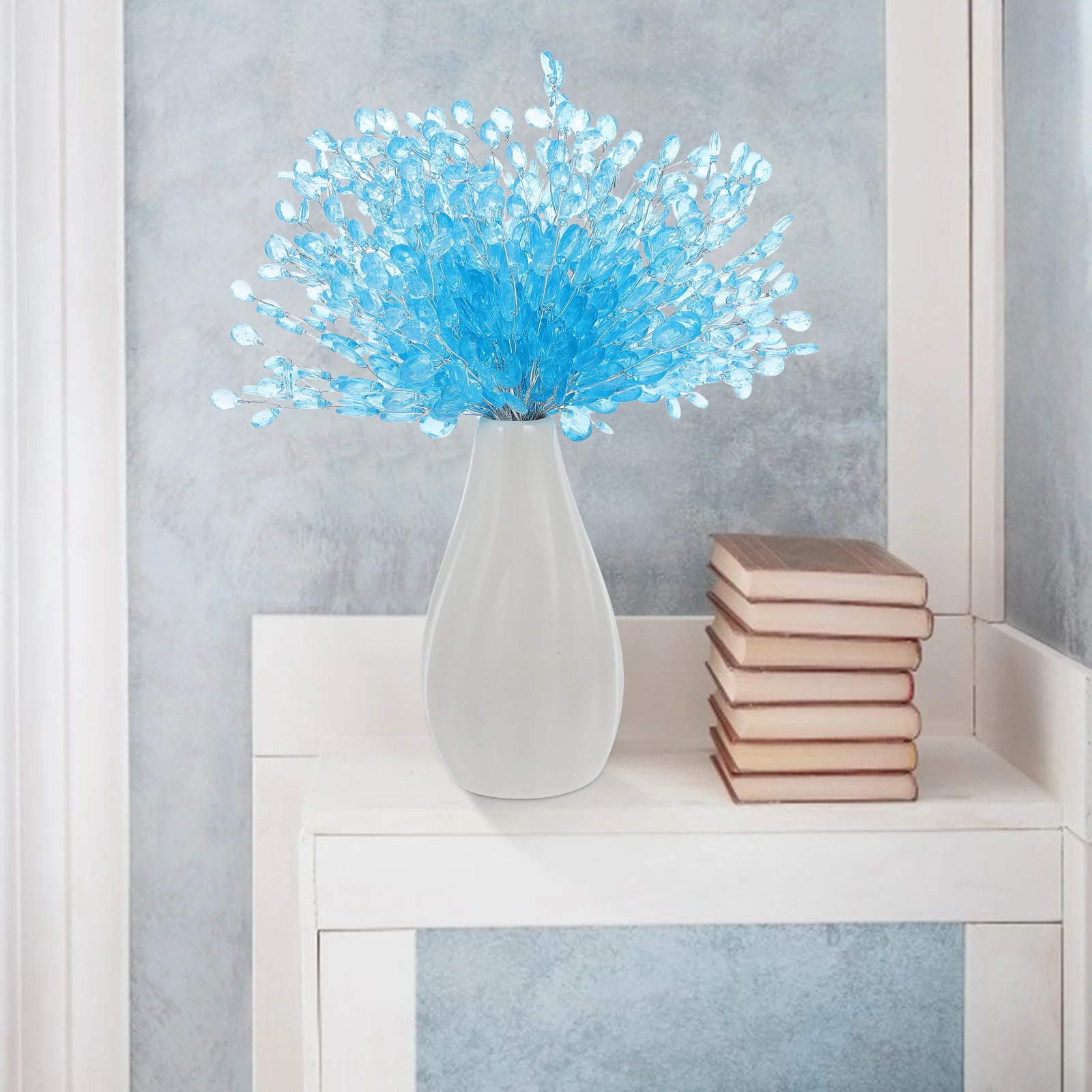 

50Pcs Artificial Acrylic Bouquet Flower Beads DIY Wedding Party Decor Bride Hair Accessories DIY Accessories Wedding Party Decor