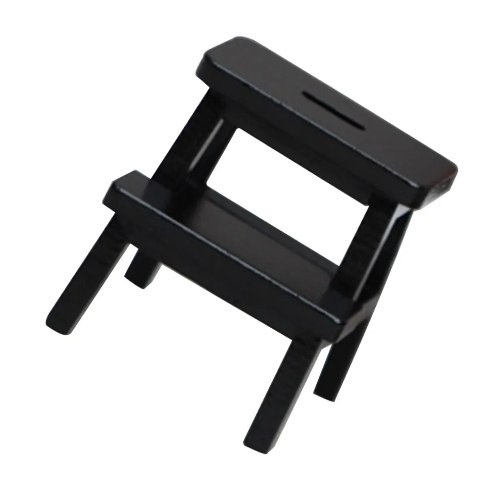 Mini Wooden Stool Step Stool Compact Design Miniature Furniture Adornment Micro Landscape Layout House Furniture Accessory