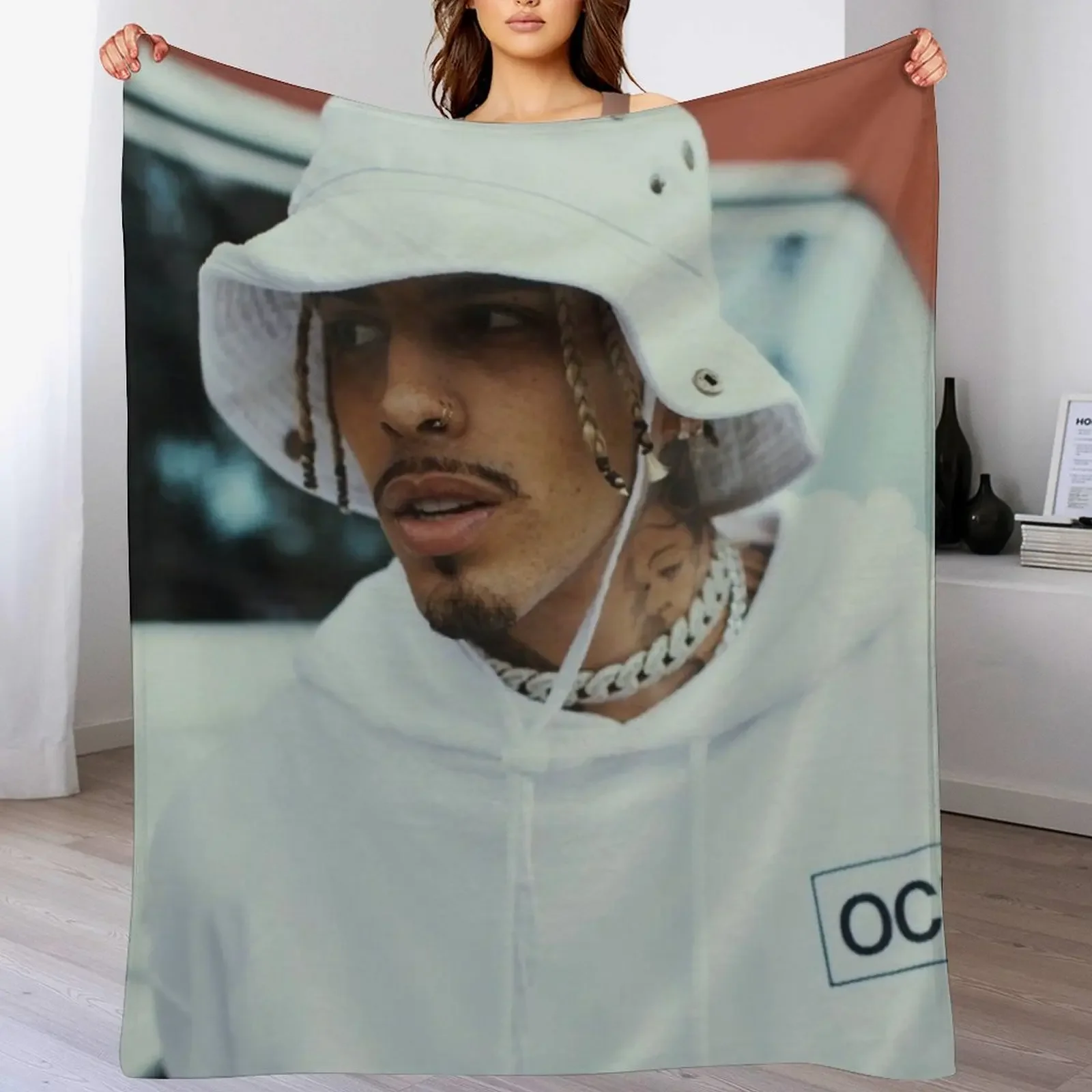 

Rauw Alejandro For Custom Mouse Pad Coaster Travel Mug Pin Button Etc Throw Blanket Blankets For Sofas Multi-Purpose Blankets